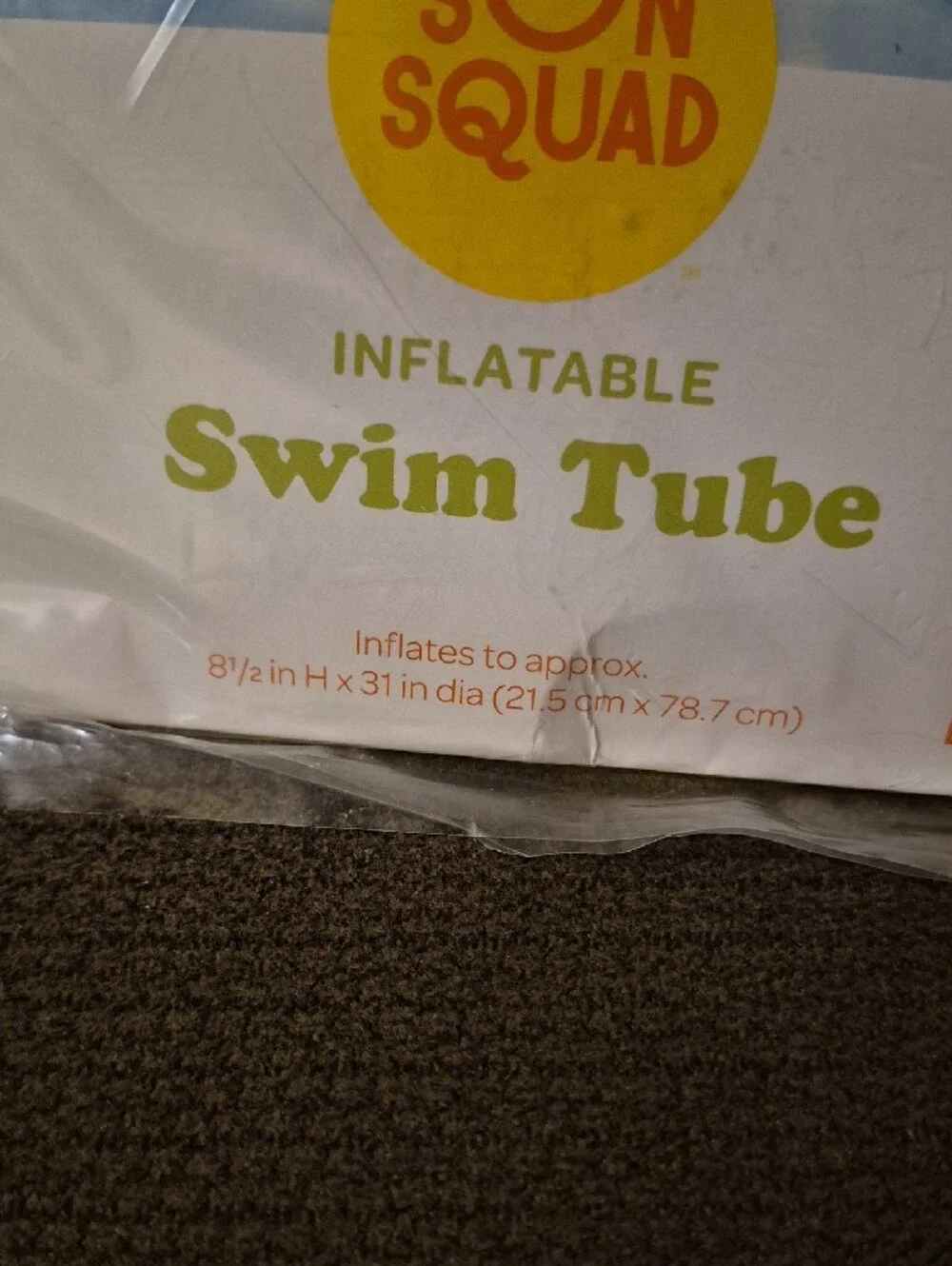 Sun Squad Inflatable Swim Tube - Blue with Stars Age 9+ 31